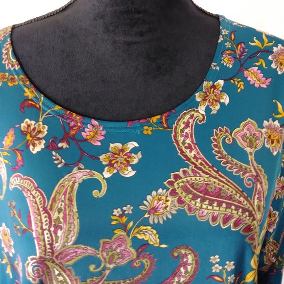 NEW Exclusive One 3/4 sleeve blouse 1X 2X 3X - Picture 2 of 8